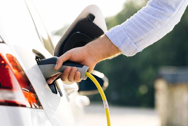 Charging electric car