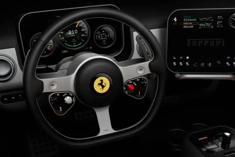 Ferrari reveals the cabin of its first EV, the Luce