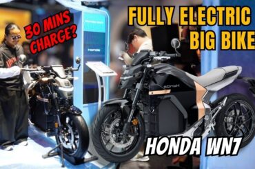 HONDA WN7 Fully Electric Big Bike 30Mins Charging!