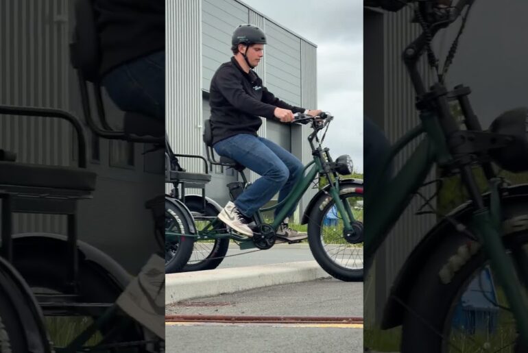 PASSING AN OBSTACLE WITH THE TREEFAT 2 #electricvehicle  #veloelectrique  #obstacles  #asmr