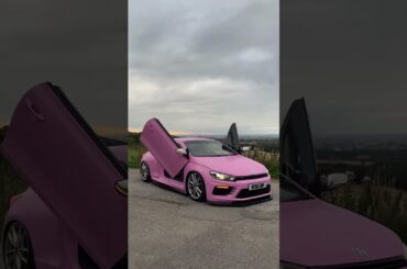 Pretty in pink. The Scirocco was never going to do subtle 🤩 🎥 @meganfreeman00 #Volkswagen