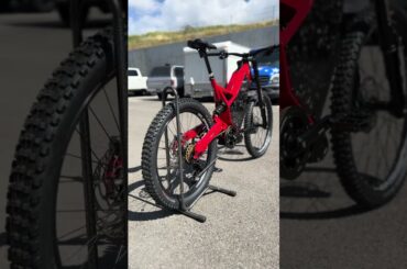 Both are good bikes tho #surron #emoto #ebike #bikelife #dirtbike #emtb #mtb #wheelie #electricbike