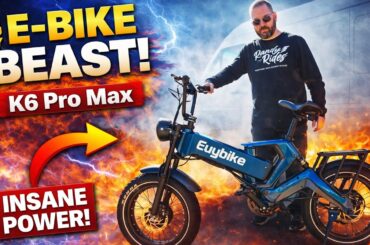 EUYBIKE K6 Pro Max Electric Bike Review | 20x4" 52V 3000W Dual Motor 52V Folding E-Bike by EUY