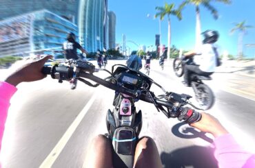 Illegal Rideout in Downtown Miami