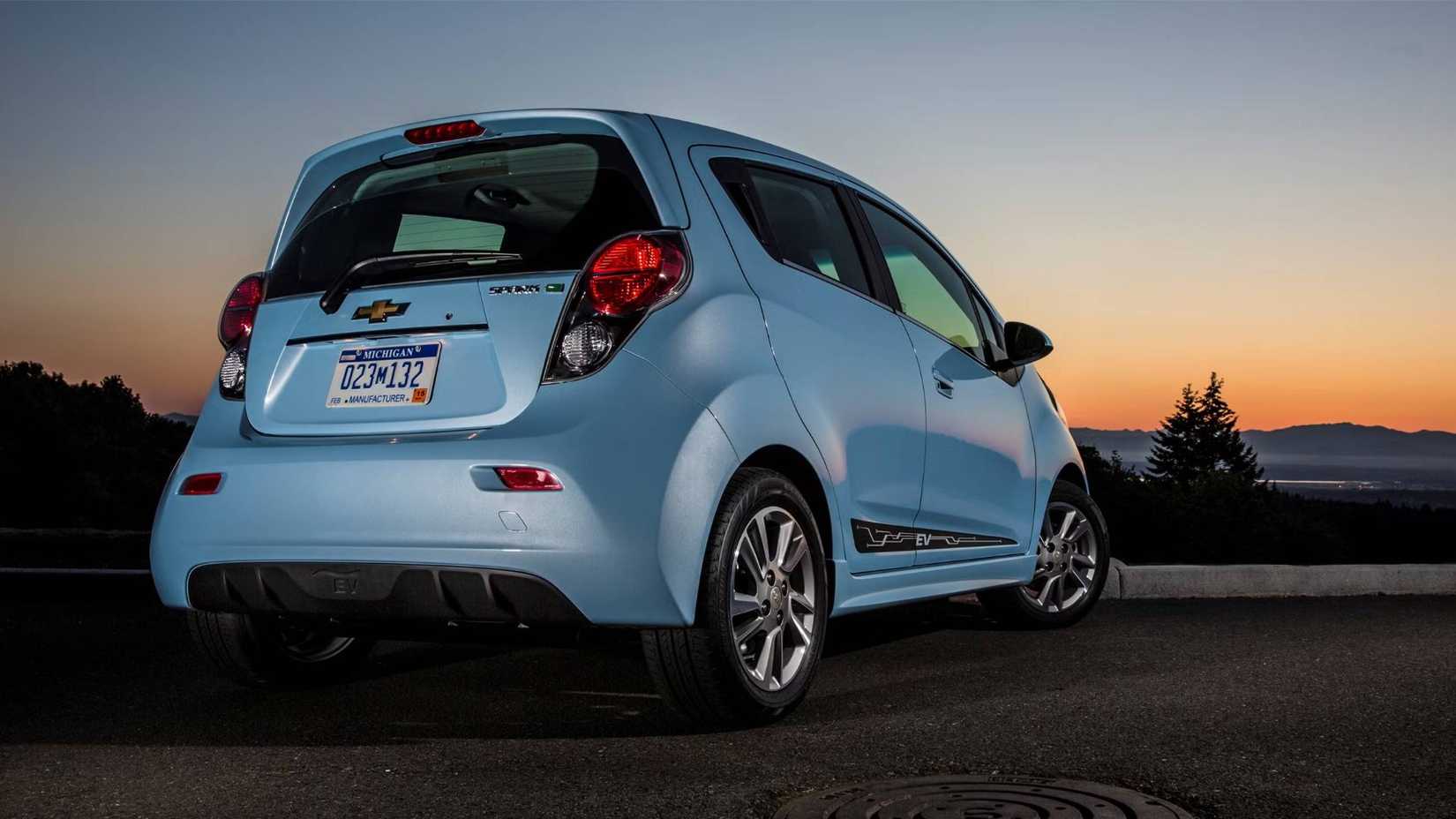 2014 Chevrolet Spark EV from the rear three quarter side