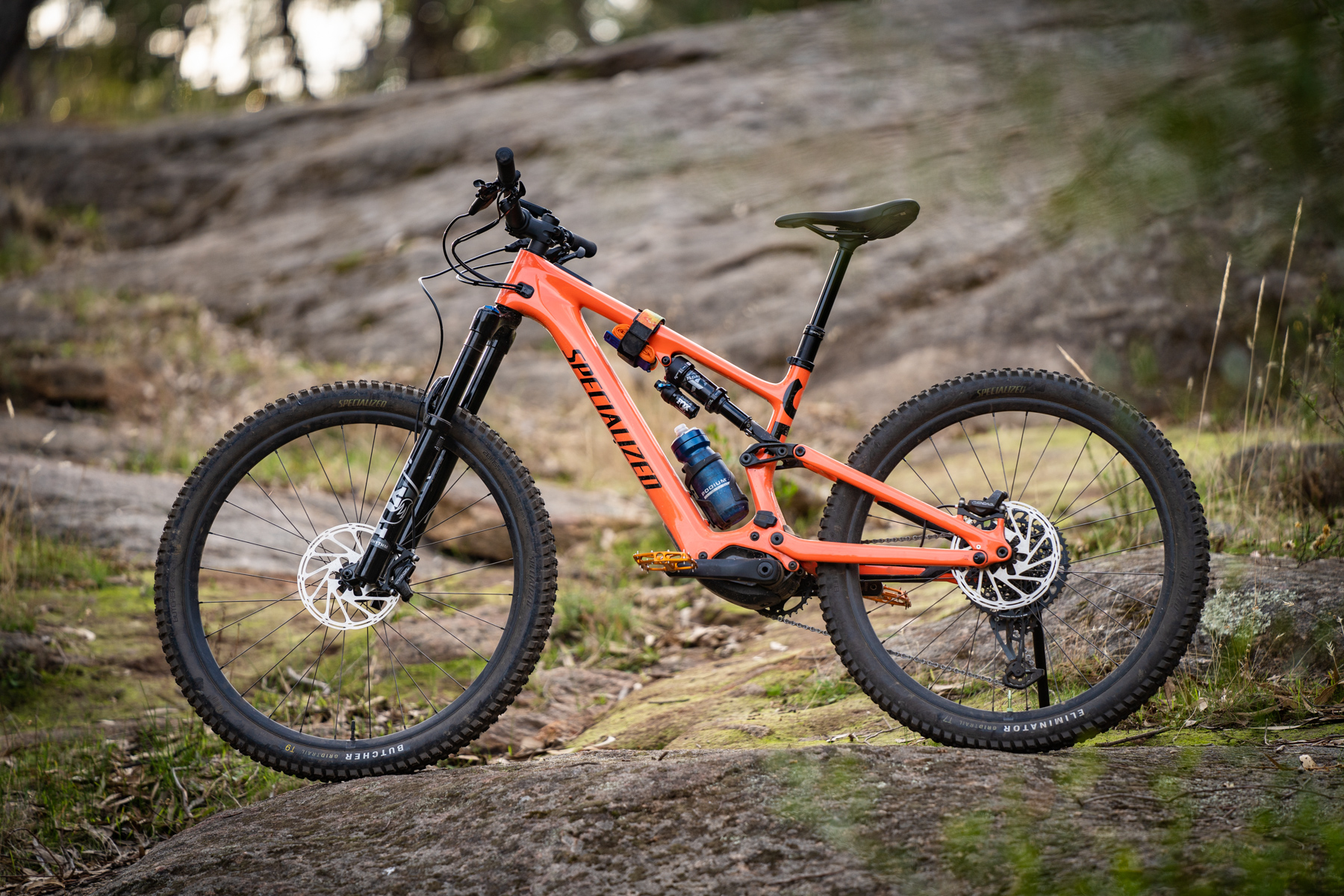 Specialized Levo SL lightweight e-MTB riding trail during Flow Mountain Bike review
