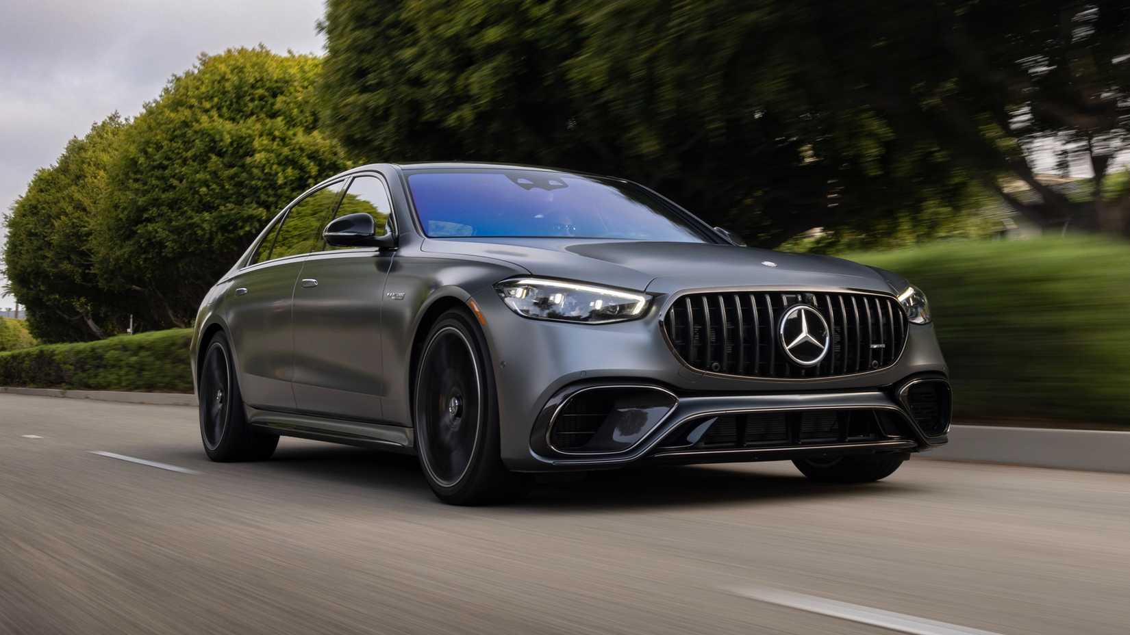 Gray 2025 Mercedes-AMG S 63 E Performance