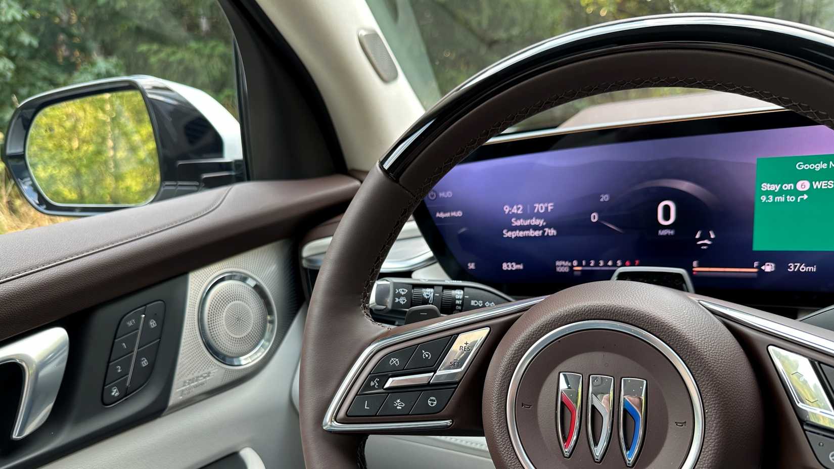 The steering wheel on the 2025 Buick Enclave