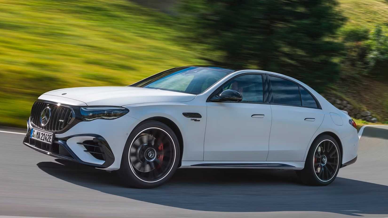 2025 Mercedes AMG E53 sedan front 3/4