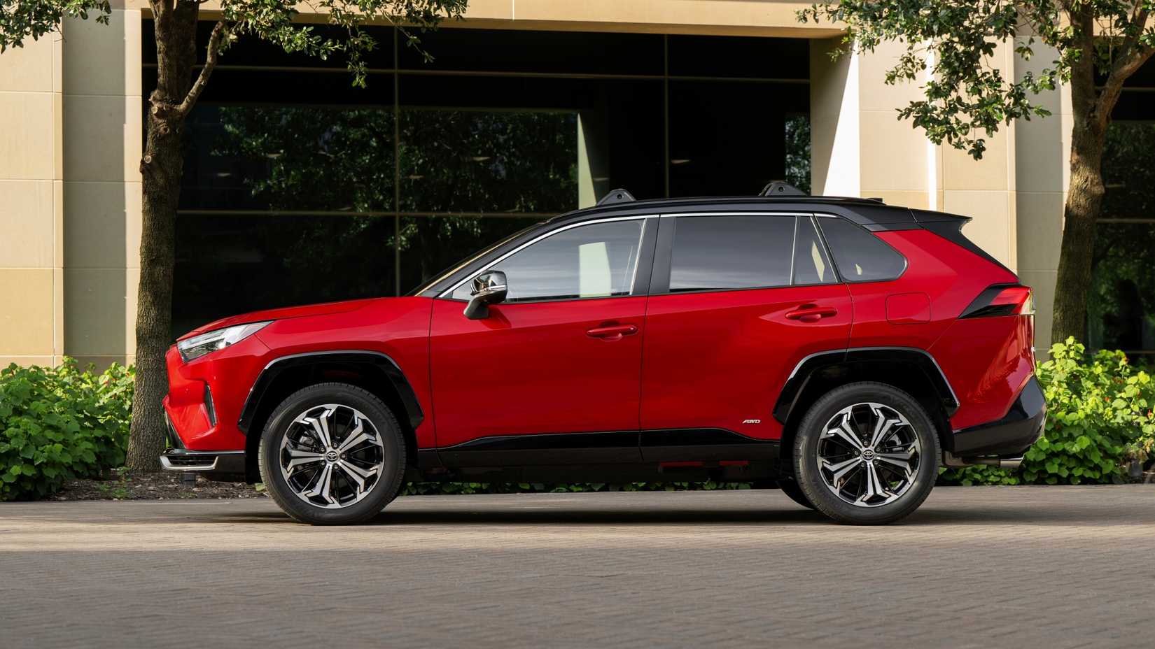 2025 Toyota RAV4 Plug-In Hybrid Red Profile