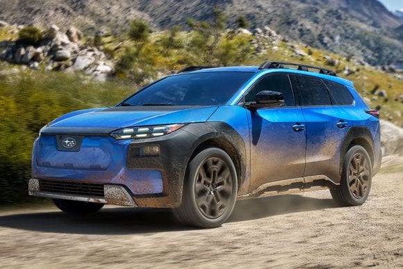 2026 subaru trailseeker front view ev off-road