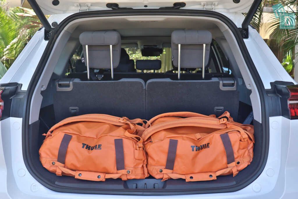 2025 Chery Tiggo 8 Plug-in Hybrid boot space for luggage with all three rows in use