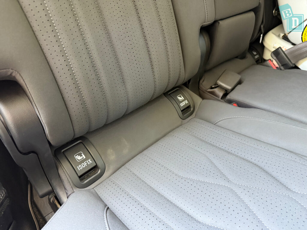 2025 Chery Tiggo 8 Plug-in Hybrid ISOFIX child seat anchorages in the second row