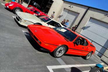Rare enough to see one, but two [BMW M1]’s?? Period Correct pitstop, Costa Mesa