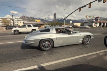 A [Chevy Corvette] with a body kit