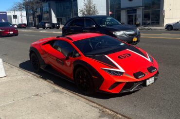Saw another one. This time it's the [Lamborghini Huracan Sterrato] in Bayside New York
