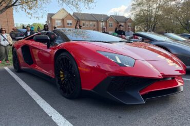 [Lamborghini Aventador LP 750-4 SuperVeloce (SV) Roadster] showed up to cars and coffee. It was so loud everyone was stopping in their tracks to see what was coming.