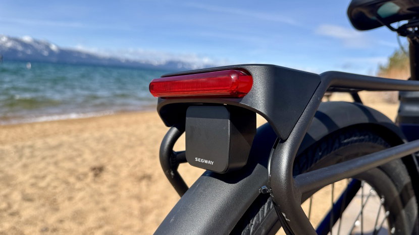 segway myon - the device under the tail light is the bike's optional radar.