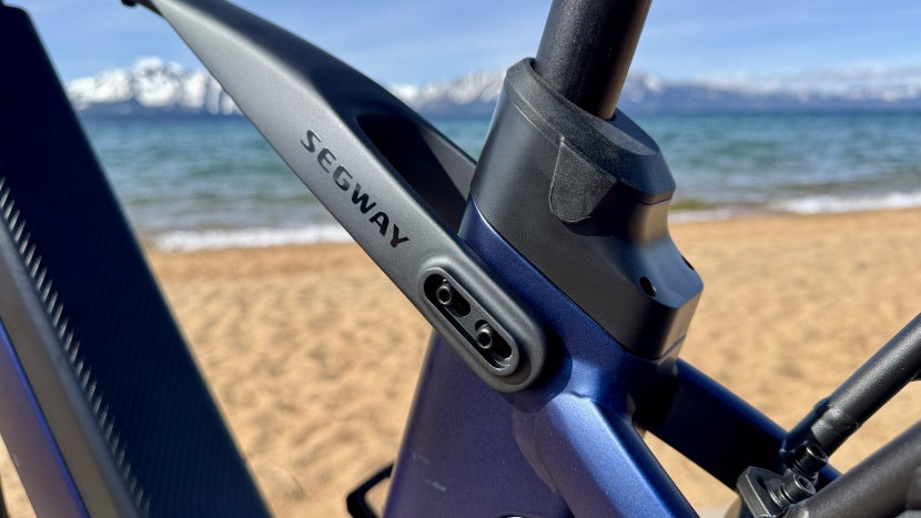 segway myon - three bolts up front and four in the rear give the bike a top tube...