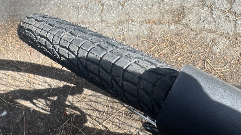 segway myon - the inverted tread on these 1.95" tires is great for smooth pavement...