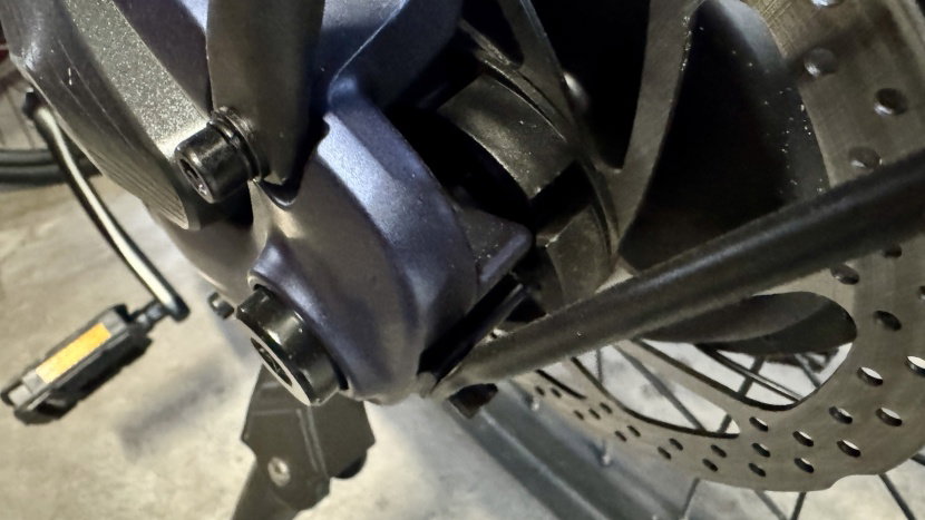 segway myon - the physical part of the bike's anti-theft system is here; this...