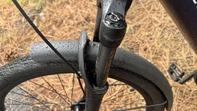 segway myon - one of our first rides on the myon was in the rain; we appreciated...