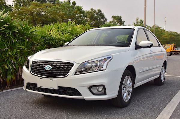 Horki 300E, an EV based on the 2003 Kia Spectra platform still in production in China