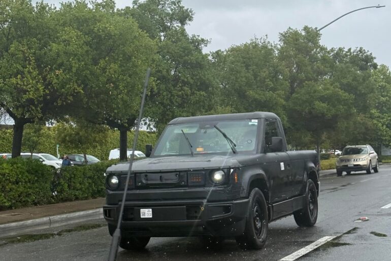 [Slate Auto, Slate] Testing in San Carlos, CA Yesterday! MFG Plates
