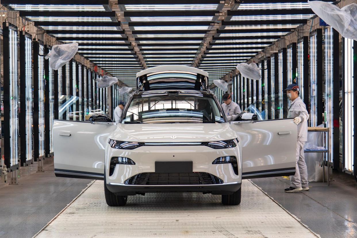 leapmotor's electric vehicle intelligent factory in jinhua