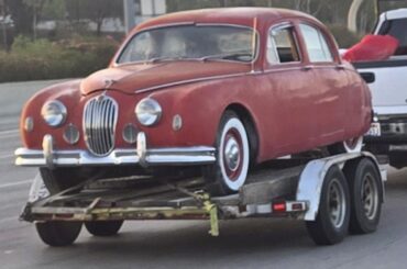 1957 Jaguar Mark 1 I saw today.