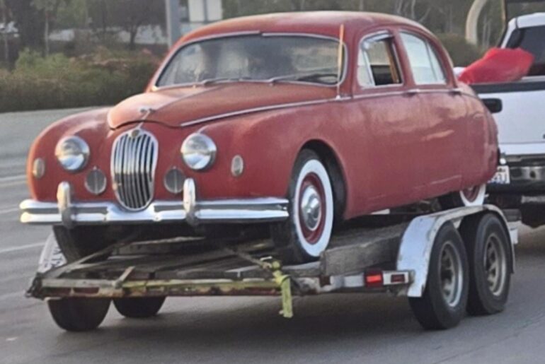 1957 Jaguar Mark 1 I saw today.