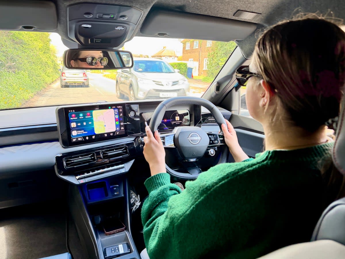 Steve's daughter Gemma, a teacher, is in the market for a small EV so helped to assess the new Micra (Steve Fowler)