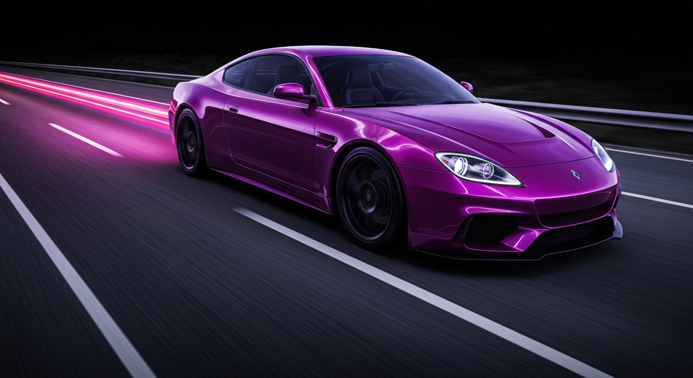 An abstract, blurred image of a Chevrolet Silverado EV in motion, with vibrant streaks of color representing the vehicle's speed and the automaker's electric vehicle push.