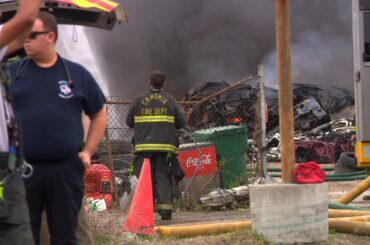 Electric car battery caused massive fire, damaging 100 cars at St. Clair County tow lot
