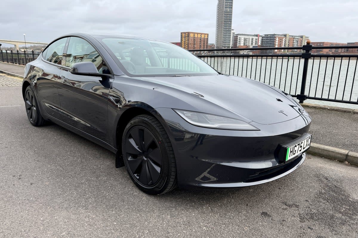 The Tesla Model 3 was calculated to be £4,744 a year cheaper to lease and run than a petrol BMW 3 Series (Steve Fowler)