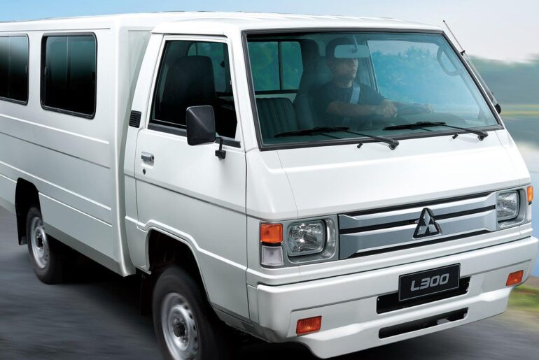 2026 Mitsubishi L300, a van/truck made in 1979, and 2026 (originally the 2nd gen Delica)