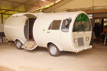 The Zig-Zag, an iconic giant spray can promotional vehicle, commissioned in the 1970s by Deisa Ebano of Bologna to promote insecticides. Recently restored.