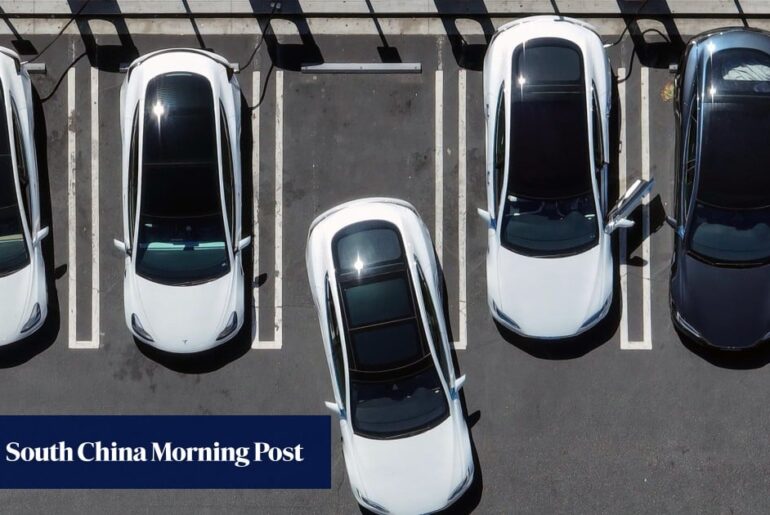 Tesla outraces China’s BYD in pure electric car sales to regain world’s top spot