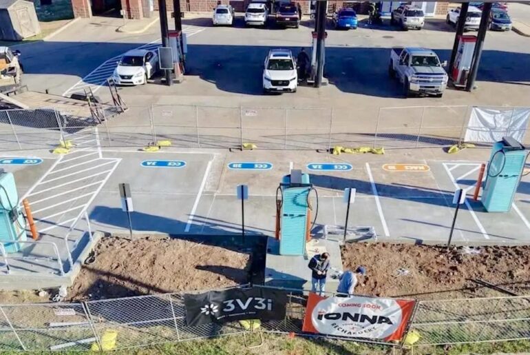 EV charging company achieves major feat by constructing public charger in just a week