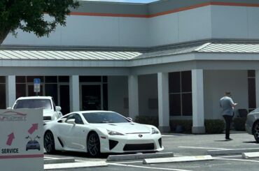 [Lexus LFA] in the back of a random dealership near Naples, Florida
