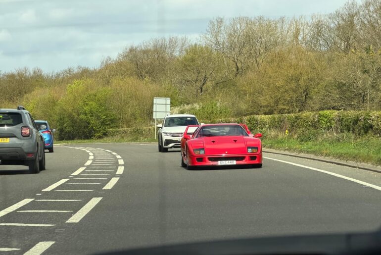 [Ferrari F40] spotted in Essex,England today