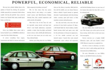 Holden TR Astra the official car of?