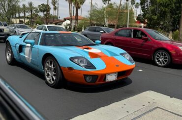 A [Ford GT] in Gulf Livery