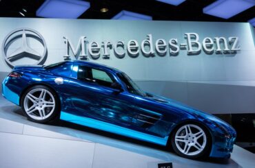 2012 Mercedes Benz SLS AMG Electric Drive at Paris Auto Show