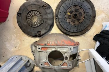Parts from previous homeowner found in attic. 57 Chevy Belair???