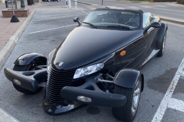 [Plymouth Prowler] right in front of Jimmy John’s.
