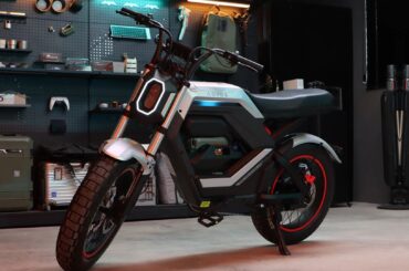 70-mile range electric motorcycle assists wheelie in just one click