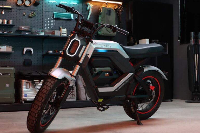 70-mile range electric motorcycle assists wheelie in just one click