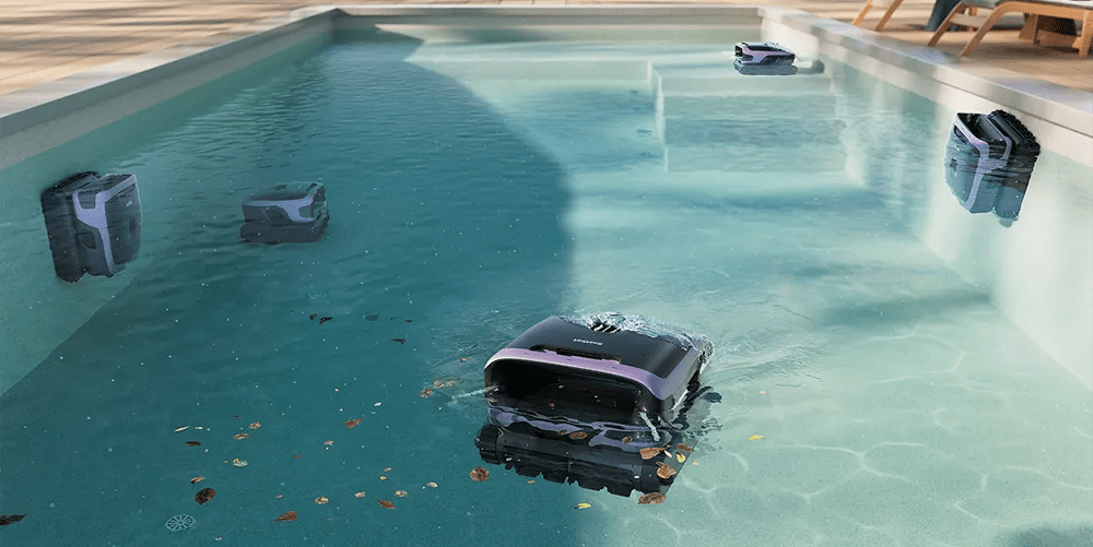 Beatbot robot pool cleaner in pool