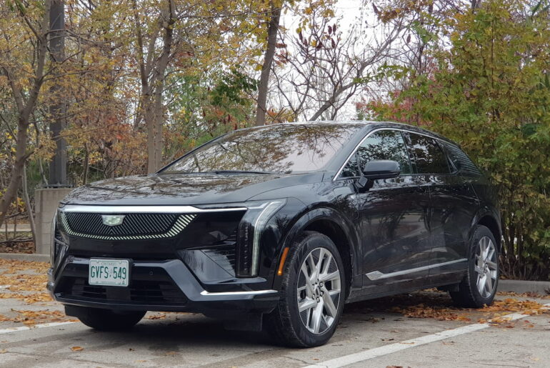 Cadillac Optiq front three quarter angle